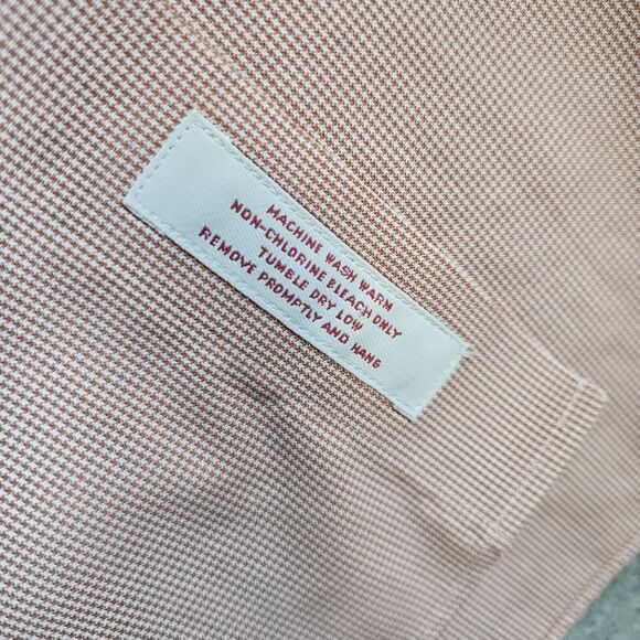 Brooks Brothers 346 Men's Shirt Size 16-4/5 Red & White Mini Checks All Cotton - Picture 6 of 13